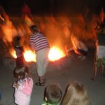 Bonfire at church camp